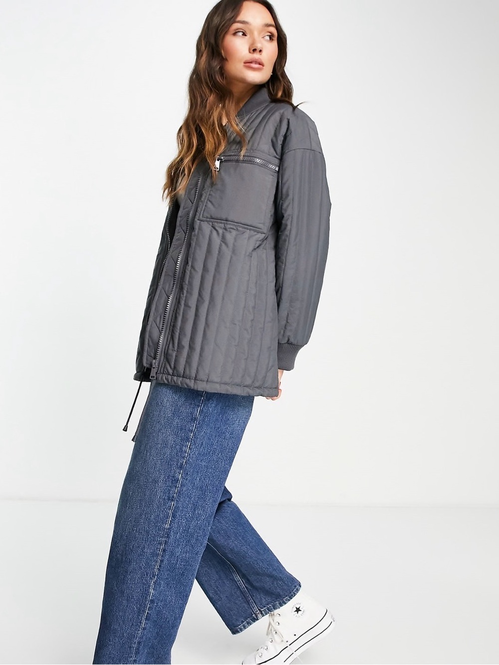 Women’s Quilted Olive Green Jacket